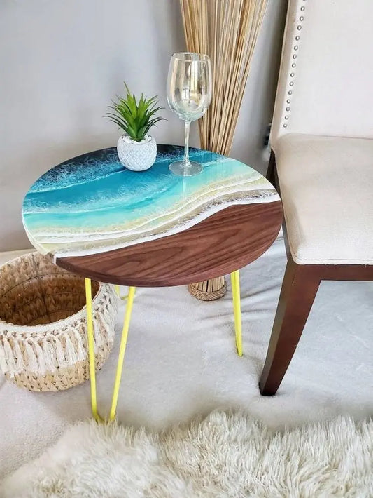 Resin round coffee table epoxy round coffee table living room coffee table - The Best product